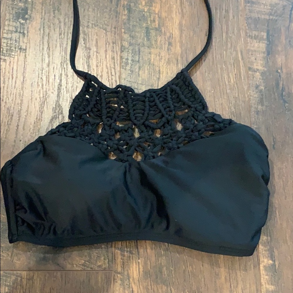 Halter Braided Bathing Suit Top